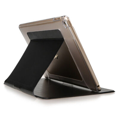 

BIAZE Apple Ipad AIR2 защитный чехол iPad6 планшетный ПК корпус тонкий кожаный три раза Выдерживает падение Intelligent Sleep довольно черная серия PB33-
