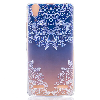 

Purple Butterfly Pattern Soft Thin TPU Rubber Silicone Gel Case Cover for Lenovo A6000