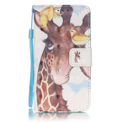 

Giraffe Design PU Leather Flip Cover Wallet Card Holder Case for SAMSUNG A310