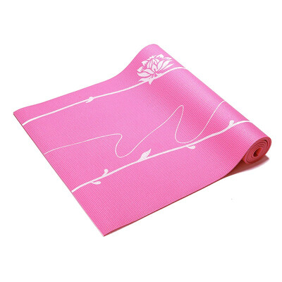 

Gold La La 6mmPVC printing yoga mat anti-skid fitness mat pink lotus