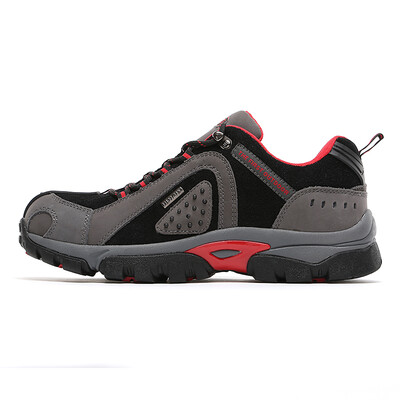 

THE FIRST OUTDOOR mountaineering shoes outdoor couples sports walking mountaineering travel breathable damping hiking shoes 842609 men&39s gray red 43 yards