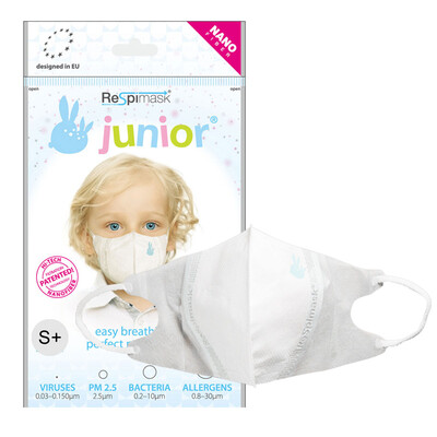 

Respimask PM25 nanofiber masks for children  5 installed only 5-10 years old Enhanced EU imports filter