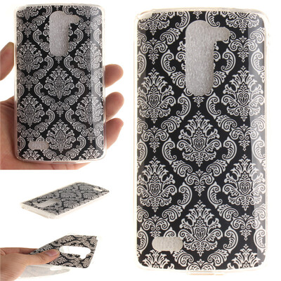 

Totem flowers Pattern Soft Thin TPU Rubber Silicone Gel Case Cover for LG D337