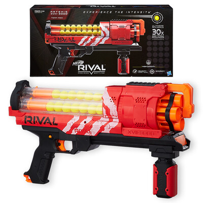 

Hasbro (Hasbro) NERF тепло мягкого пистолета пуля соперник серия Artemis передатчик (красные и черные) Открытые игрушки B8236