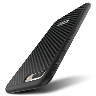 

Cool Le Feng iphone7plus mobile phone case protective cover Apple 7 plus carbon fiber non-slip anti-drop mobile phone protection shell 5.5 inches - black