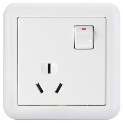 

ABB switch socket panel 16A three hole air conditioning socket Dejing series white AJ206