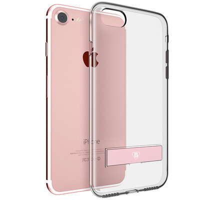 

BIAZE Apple 78 mobile phone shell iPhone7 8 protective cover metal bracket all-inclusive anti-shell JK83- rose gold