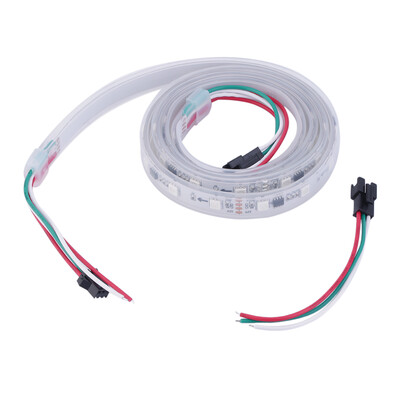 

WS2811 5050 RGB Светодиодные полосы света Водонепроницаемый Адресный Tube DC5V Белый Shell