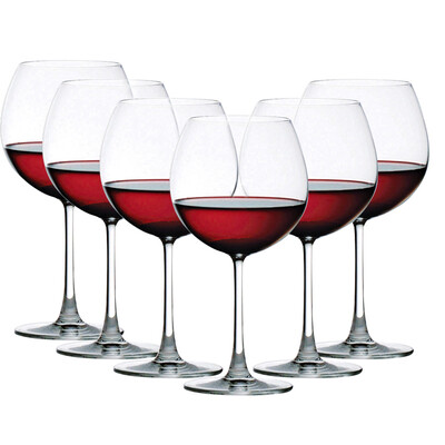 

Jingdong Supermarket Ocean Thai Imported Red Wine Cup High Cup Wine Cup Madison Burgundy 650ml Six Set
