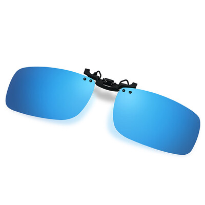 

Jingdong supermarket] blue its (Bluekiki) polarized clip sunglasses men and women myopia glasses clip driving mirror glasses clip 40 black and gray large