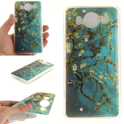 

Apricot tree Pattern Soft Thin TPU Rubber Silicone Gel Case Cover for Nokia Lumia950