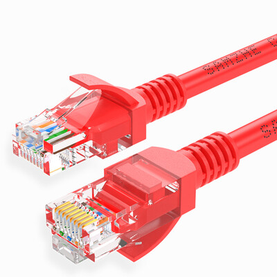 

Shanze (SAMZHE) высокоскоростная ультра-пятая кабельная сеть класса CAT5e 100 гигабитный сетевой кабель компьютерная перемычка супер 5 класс готовый кабель красный 1 м WXH-010C