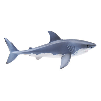 

Si Le Schleich German brand toys handmade paint color marine wild animal simulation animal model children early education teaching aids - white shark toys SCHC14700