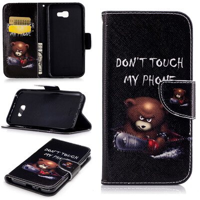 

Bear Design PU Leather Flip Cover Wallet Card Holder Case for SAMSUNG Galaxy A7 2017