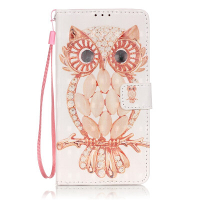 

Owl Design PU Leather Flip Cover Wallet Card Holder Case for SAMSUNG NOTE5