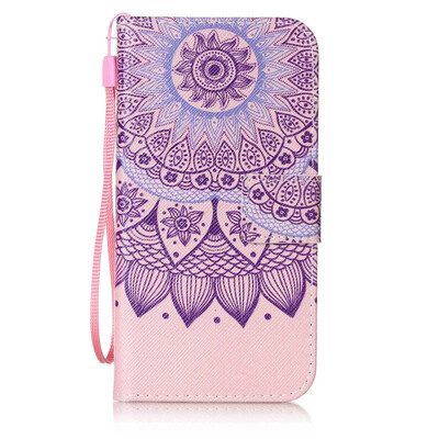 

Purple Sunflower Design PU Leather Flip Cover Wallet Card Holder Case for Samsung Galaxy S5G9006V