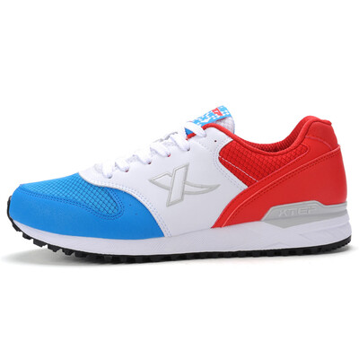 

(XTEP) men's shoes running shoes sports shoes net light breathable men leisure running shoes 985219113976 green and white 41 yards