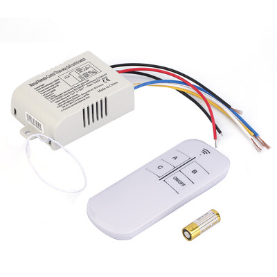 

220V 3 Way ON/OFF Digital RF Remote Control Switch Wireless For Light Lamp