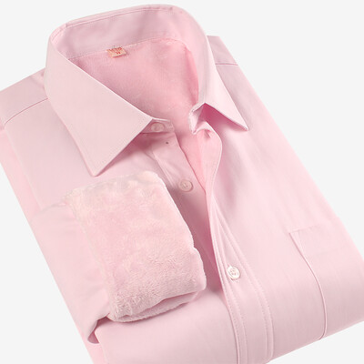

Men's winter warm shirt plus thick velvet suit