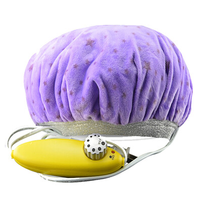 

Star Star TX-009 eight gear bath cap type electronic hair care baking oil cap lavender purple electric cap baked ointment baking oil shampoo hair film heating cap