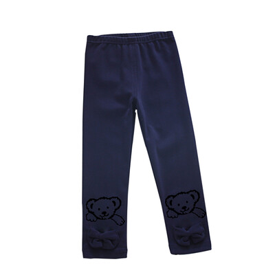 

Ou Mai Beibei girls leggings children trousers pants M0016 bow tie green 130