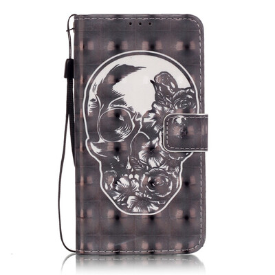 

Skull Design PU Leather Flip Cover Wallet Card Holder Case for HUAWEI P9 LITE