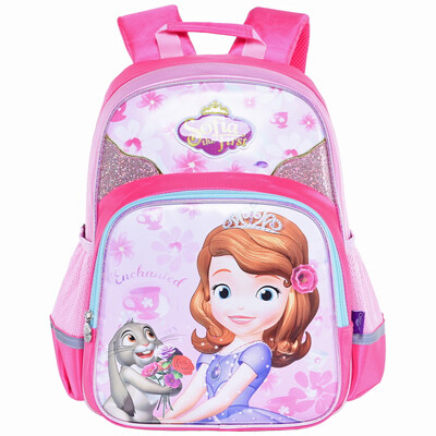 

Disney Little Princess Sufiya children bag female models cute light shoulder bag 2 - 5 grade primary school student bag SM11491 rose