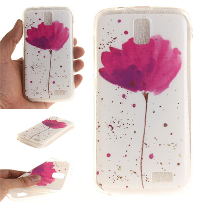 

Purple orchid Pattern Soft Thin TPU Rubber Silicone Gel Case Cover for Lenovo A328