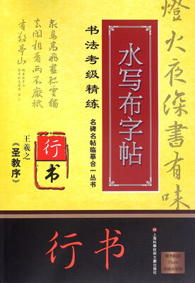 

名碑名帖临摹合一丛书. 书法考级精练水写布字帖：王羲之《圣教序》
