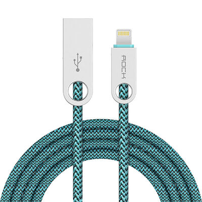 

ROCK charging&data transfer Lightning cable for Apple devices, Rock RCB0431 5V 21A USB Lightning Charging Cable