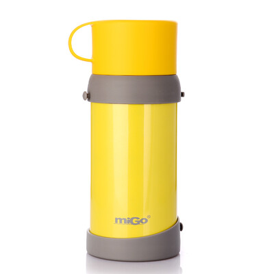 

Jingdong Supermarket] MiGo children's stainless steel insulation pots primary school students baby kettle vacuum portable large capacity cute dual-use water cup wheat yellow