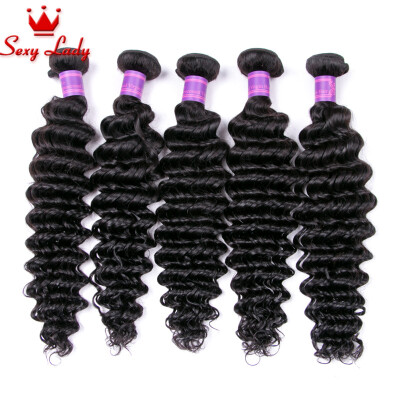 

8A Grade Unprocessed human hair weave bundles deal brazilian virgin hair deep wave extensiones de cabello humano