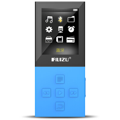 

Rui RUIZU X18 blue sports MP3 wireless Bluetooth HIFI lossless music player with screen mini