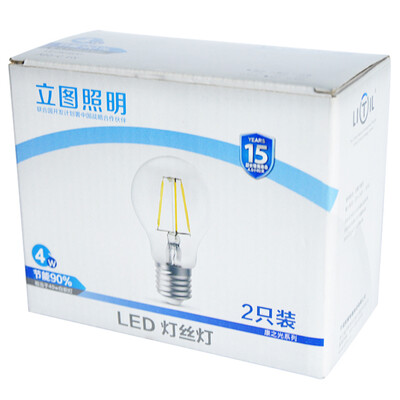 

[Li] На Jingdong супермаркет (LITIL) 4W LED лампа E27 винт большой шарик Хуан Гуан ретро средства 2