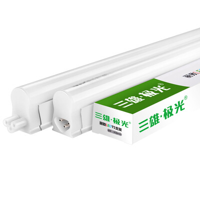 

Three male aurora led lamp t5 lamp tube to the integration of a full set of fluorescent tube dark groove decoration fluorescent lamp transformation lamp 4W03 m 6500K white light