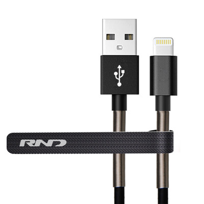 

RND Apple 7/6 / 5s data cable phone charger line power cable 1 m black Support iphone5 / 6s / 7P / SE / ipad air mini