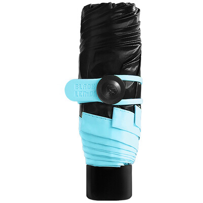 

Black Lemon BLACK LEmon Pocket Sun umbrella Sun umbrella half black umbrella anti-ultraviolet sunny umbrella nano blue