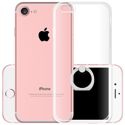 

Яблочный пирог СПИД iphone7plus телефон оболочка Выдерживает падение Apple, 7р серебряного кольца пряжки кронштейн прозрачной оболочка 5,5 дюйма
