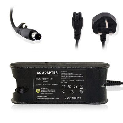 

65W 19.5V 3.34A AC Adapter Charger for Dell Laptop Adapter UK Plug
