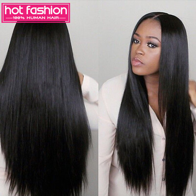 

Hot Fashion 8A Brazilian Virgin Human Hair 4 Bundles Straight Wave Weft 100% Real Human Hair Extensions Natural Color