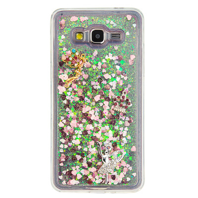 

Динамический Quicksand Блеск наливные Мягкая ТПУ чехол для SAMSUNG G530