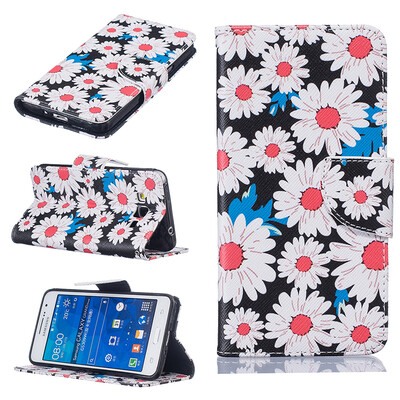 

Chrysanthemum Design PU Leather Flip Cover Wallet Card Holder Case forSAMSUNG GALAXY Grand Prime G530