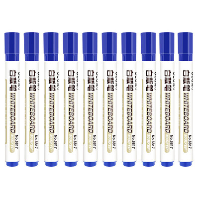

Deli 6817 color bright&easy to clean without leaving white board pen blue 10 loaded