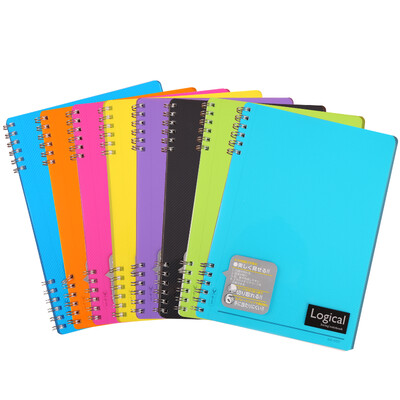 

Nakabayashi PP face spiral swimmer Japan imported A5 80 pages logical notepad NW-A507 color random
