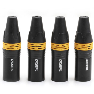 

Akihuo (CHOSEAL) XLR мужской высококачественный аудиоразъем микрофонный разъем KTV аудио техника аксессуары карта Nong публичный (четыре) QD2003B