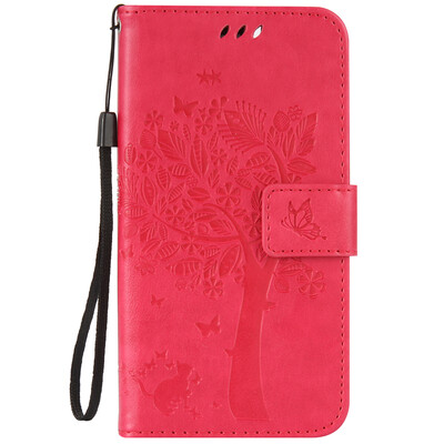 

Rose Tree Design PU Leather Flip Cover Wallet Card Holder Case for LENOVO A2020