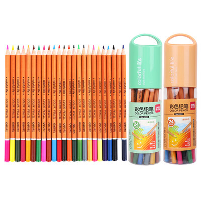 

Deli) 6391 filled color lead / student painting graffiti dedicated color pencil 24 color / tube