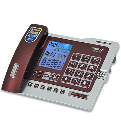 

SinoNet CHINO-E G026 Caller ID Free Battery Blacklist Function Telephone Station Machine Office Home Landline Phone Fixed Phone Landplane Purple