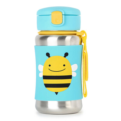 

SKIP HOP Cute Zoo Water Bottle Stainless Steel Anti-skid Infant Whisker Cup Children's Cup 350ml-Beetle 1-4 years old