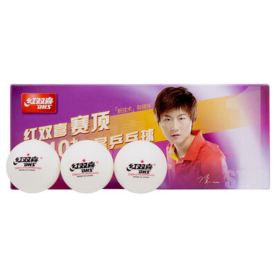 

Red Double Happiness DHS Match One Star Game Training 40mm Table Tennis New Material Yes Sewing Ball White Ten Pack